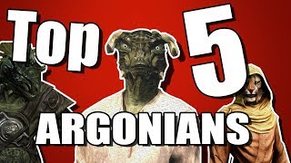 Top 5 Argonians in Skyrim [upl. by Maidy437]