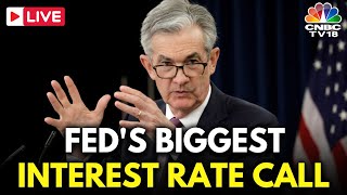 Jerome Powell LIVE The Feds Biggest Interest Rate Call In Years  FOMC Meeting  US Market  N18G [upl. by Jadd]