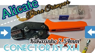 Alicate Crimpador Conector Jstxh 254mm kakazinho molex faston crimpingtool [upl. by Desdamonna424]