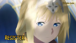 『Lyrics AMV』 Sword Art Online Alicization OP 2 Full 「RESISTER  ASCA」 Francisco Lyrics [upl. by Gretta114]