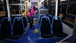 CTA bus cleaning is detail focused [upl. by Beesley]