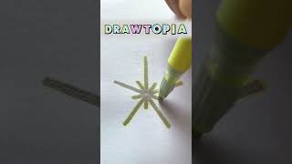 It is really Simple to draw a Five Pointed Star Like This shortvideo [upl. by Yrol]