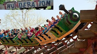 Thunderation at Silver Dollar City Review Intense Arrow Mine Train Coaster [upl. by Ellatsyrc]