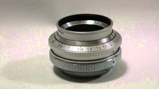 Steinheil Cassaron 40mmF35 EXAKTA シュタインハイル カッサロン 00057 [upl. by Oicnedurp]