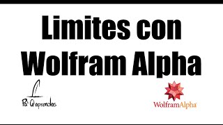 Limites de una función con Wolfram Alpha [upl. by Adiahs992]