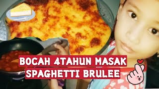 DRAMA ANAK JADI CHEF  RESEP SPAGHETTI BRULEE  dunia naomira [upl. by Jocko731]