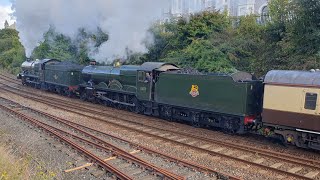 Castles 7029 and 5043 at Plymouth 270924 [upl. by Ivel]