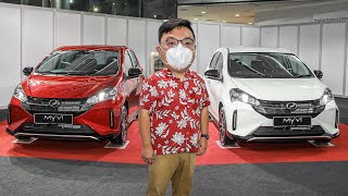 2022 Perodua Myvi facelift  RM46kRM59k DCVT Level 2 ASA 30 5 better FC 20 faster 0100 [upl. by Dimitry]