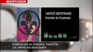 Les orphelins de Duplessis réagissent sur les funérailles du Cardinal Turcotte [upl. by Enyedy880]