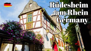 🇩🇪 Rüdesheim am Rhein Germany  Beautiful German Towns  A Journey Through the Wine Country [upl. by Cyndia]