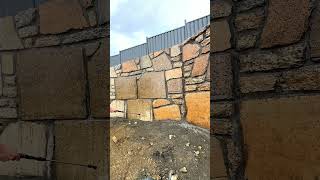 Stone Sealer TRANSFORMS the appearance of retaining wall stonemason masonry retainingwalls [upl. by Ynaffyt]