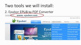 Convert EPUB to PDF with Epubor EPUB to PDF Converter [upl. by Dyal]