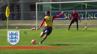 England U21 Shooting Session in Toulon  Inside Training [upl. by Notsnarc]