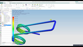 Siemens Nx Torsional Analysis on Spring with NASTRAN solver in NX siemens 10 [upl. by Hcaz975]