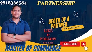 partnership  Death of a partner [upl. by Asirehc]