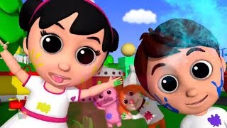 Holi Me Mach Gaya Dhamaal  Indian Nursery Rhymes Hindi  Happy Holi Song Hindi  Kids TV India [upl. by Mall]