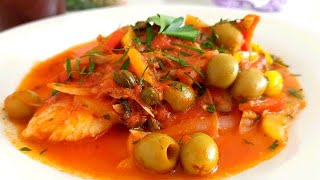 Deliciosa Receta con FILETE DE PESCADO a la VERACRUZANA CRIS EN LA COCINA [upl. by Jeremy]