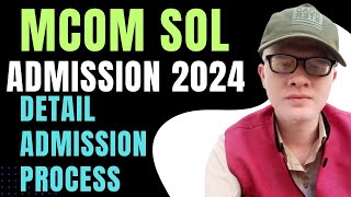 SOL Mcom 2024  DU SOL Mcom Admission Details 2024  du Sol mcom admission [upl. by Mccreary11]