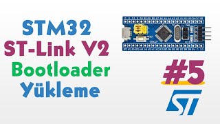 STM32 Kartına STLink V2 ile Bootloader Yükleme İşlemi 5 [upl. by Aihsenet229]