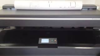 HP Designjet T1200 HD MFP Demo [upl. by Adranoel665]