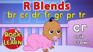 Beginning Consonant Blends with R  Learn to Read br cr dr fr gr pr tr  Rock ’N Learn [upl. by Esorbma]