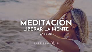 Meditación guiada liberar pensamientos 🌤️ y aclarar la mente GabrielaLitschi [upl. by Publus]