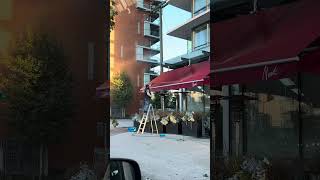 Restaurant awning cleaning [upl. by Anytsirk698]