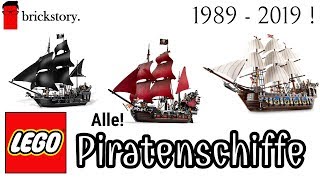 Alle LEGO Segel und Piratenschiffe von 1989  2019  Pirates The Movie und Herr der Ringe [upl. by Akiret]