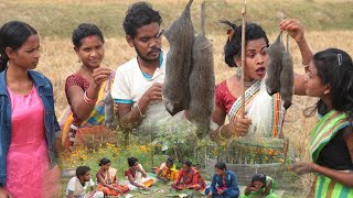 mouse coocking santali traditional foodgudu sendra [upl. by Fregger]