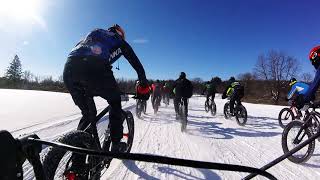 2018 Fat Bike Loppet  The Start [upl. by Eniarol]