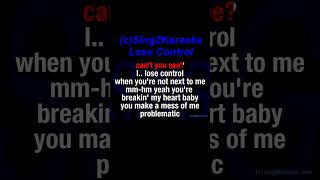 Teddy Swims Lose Control  Karaoke Version King with sing along Lyrics [upl. by Lema]