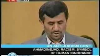 DR MAHMOUD AHMADINEJAD SPEECH GENEVA DURBAN II ANTI RACISM CONFERENCE [upl. by Panchito]