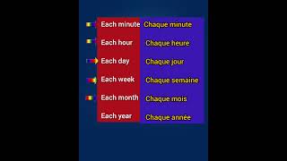 Prononciation des Phrases Anglaises  Each Day Each Hour Each Month [upl. by Ashok405]