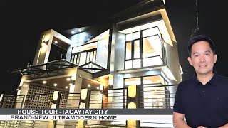 NEW ULTRAMODERN HOUSE AND LOT FOR SALE TAGAYTAY  HOUSE TOUR C77 [upl. by Kcolttam885]