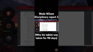 Exclusive Wade Wilson death row disciplinary reports 2  Why his tablet was taken for 90 days [upl. by Kacy]