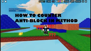 how to counter antiblock in defense bedwars [upl. by Linoel]