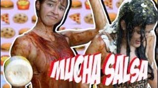 THATS TOO MUCH SAUCE CHALLENGE mucha salsa challenge FTSAMY BFF  Anto Russoniello [upl. by Ponton711]