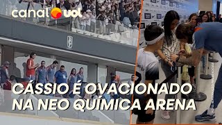 CÁSSIO É OVACIONADO PELA TORCIDA DO CORINTHIANS NA NEO QUÍMICA ARENA EM JOGO CONTRA CRUZEIRO [upl. by Ybreh]