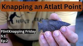 Flint Knapping an Atlatl point from Buffalo River [upl. by Elena]