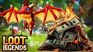 Burning 100 To Open Loot Legends Pet Boxes [upl. by Dannie649]