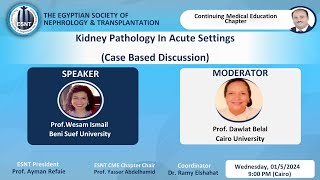 Kidney Pathology in Acute SettingsProf Wesam Ismail [upl. by Narhem779]