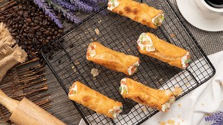 Easy Homemade AUTHENTIC ITALIAN CANNOLI  Recipesnet [upl. by Anirok355]