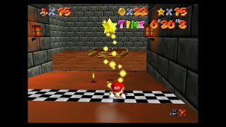 Super Mario 64 Switch  The Princesss Secret Slide  21 Second Star [upl. by Zacharie]