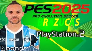 JOGANDO PES2025 NO PLAYSTATION 2 Ps2 aethersx2 pcsx2 Opl [upl. by Aneem]