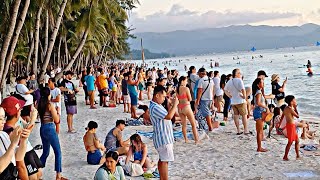 This is BORACAY White Beach on January 10 2024 Dmall Market Night Life [upl. by Duhl628]