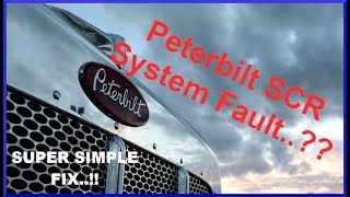 2014 Peterbilt SCR System Fault Super Simple FIX [upl. by Lindi]