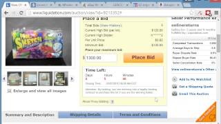 liquidation com how to review listing and bidding on auction 11 [upl. by Ashleigh103]