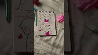 Comic love 🎨🩵simpleartartistyshortsyoutubeshorts [upl. by Hazaki]