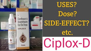 CIPLOXD DROPCiprofloxacin and Dexamethasone eyeear drop full information in hindi [upl. by Johnathan211]