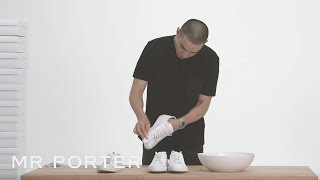 How To Keep Your Sneakers Clean  MR PORTER [upl. by Novj753]